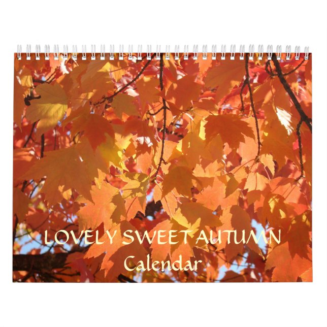 LOVELY SWEET AUTUMN Calendar Helgdag Gifts Grandma Kalender (Omslag)