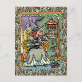 LOVELY WITCH, CAT & HER PETS, FLADDERMUS CAGE, HAL HELG VYKORT
