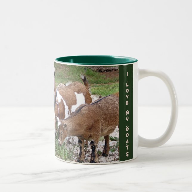 LoveMyGoats-mugg Två-Tonad Mugg (Höger)