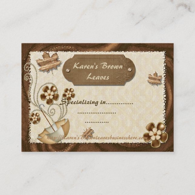 Löven är brun rabattkort (Framsida)