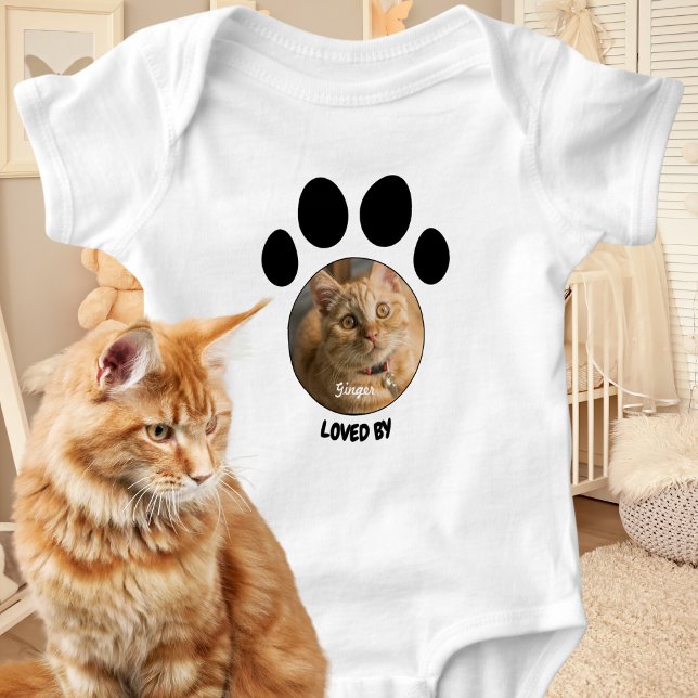 Loven av Kat Kön Neutral Anpassningsbar Pet Photo  T Shirt (Skapare uppladdad)