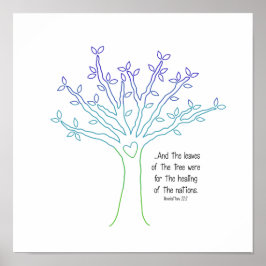 LÖVEN i TRÄD POSTER