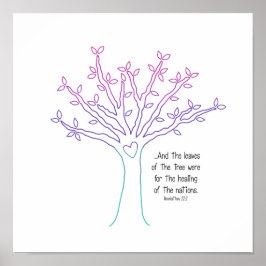 LÖVEN i TRÄD POSTER