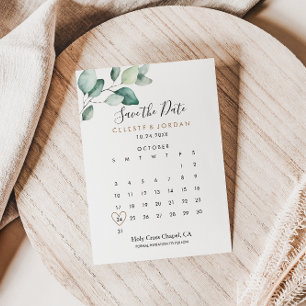 Löven Klassisk formell Grönt Spara datumkalender Datumet