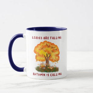 Löven sjunker hösten 11 oz Mugg