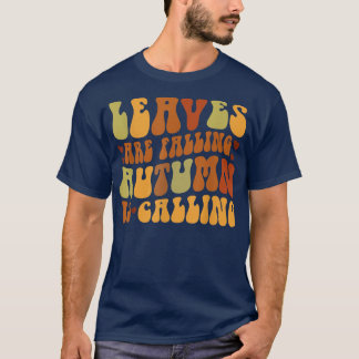 Löven sjunker hösten och hösten börjar sjunka t shirt