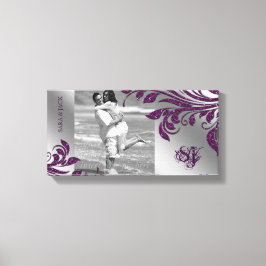 Löven Skriv ut fotomall för Lila av löv Gnistra Canvastryck