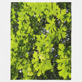 Löven sol-Dappled i skogen Fleecefilt