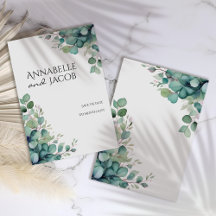 Löven Spara datumkortet för elegantens vattenfärg