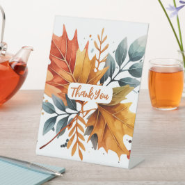 Löven Watercolor Autumn Fall Färg