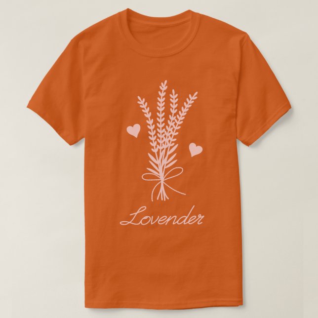 Lovender Kärlek och Lavender 3 T Shirt (Design framsida)