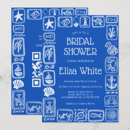 LoveNotes från Sea Modern ANPASSNINGSBAR QR-Möhipp Inbjudningar