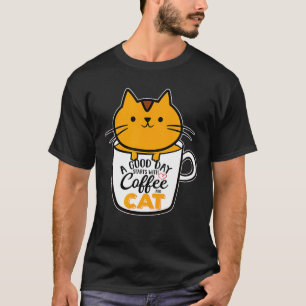 Lover (4): Orange Cat Coffee Mugg Cat Lover (4) T Shirt