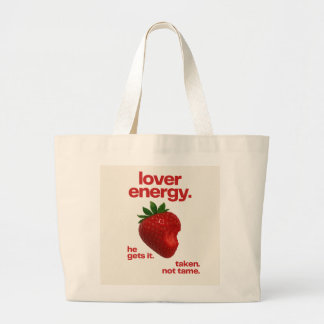 Lover Energy Tote Bag | Jordgubbs Canvasväska Jumbo Tygkasse