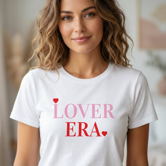 Lover Era Alla hjärtans dag | Rosa & Röda Hjärtan T Shirt