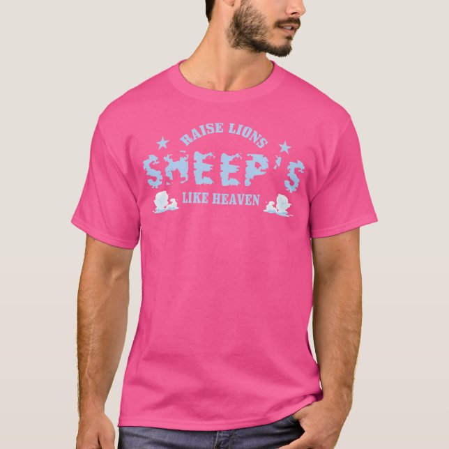 Lover-får av arten Proud Får Påstående T Shirt (Framsida)