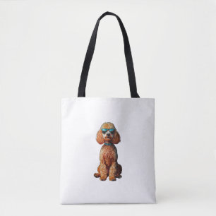 Lover Hundar grafik Cute Hund Ow från Pudel Tygkasse