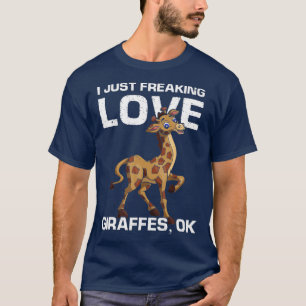 Lover I Freaking Kärlek Giraffes O T Shirt
