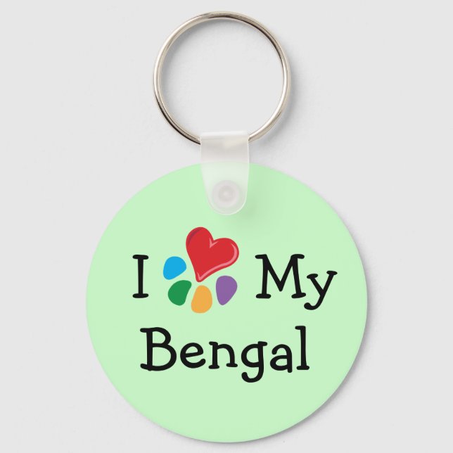 Lover_I Hjärtar min bengal Nyckelring (Framsida)