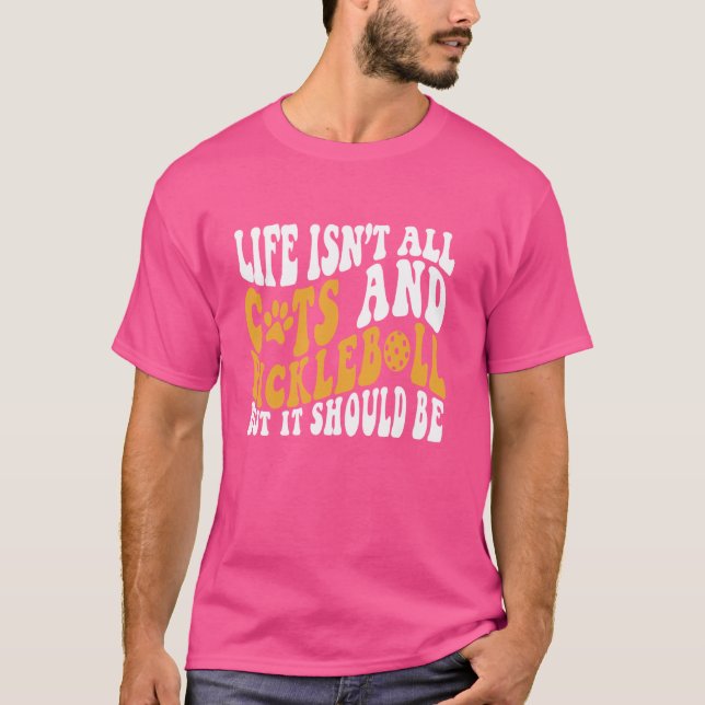 Lover Life är inte alla katter Pic T Shirt (Framsida)