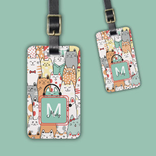 Lover Pastel Namn på Monogram Travel Bagagebricka