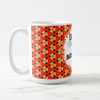 Lover, svart, röd Orange Kaffemugg