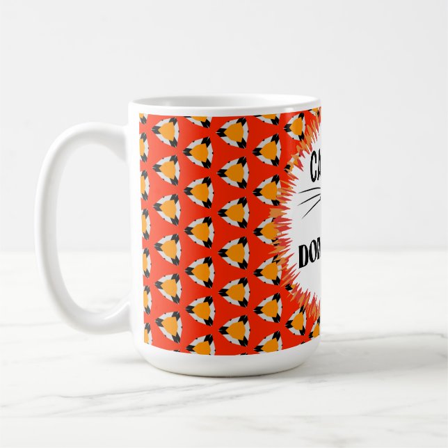 Lover, svart, röd Orange Kaffemugg (Vänster)