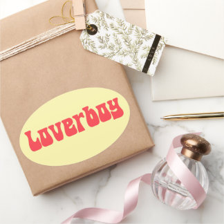 Loverboyretro Ovalt Klistermärke