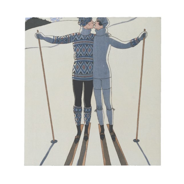 <Lovers in the Snow>från Georges Barbier Anteckningsblock (Framsida)