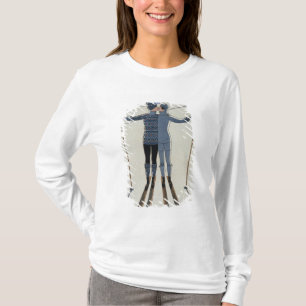 <Lovers in the Snow> vid Georges Barbier Tee