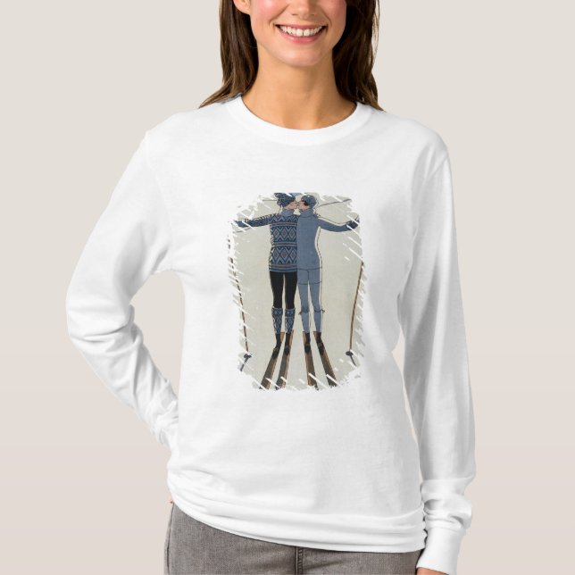 <Lovers in the Snow> vid Georges Barbier Tee (Framsida)