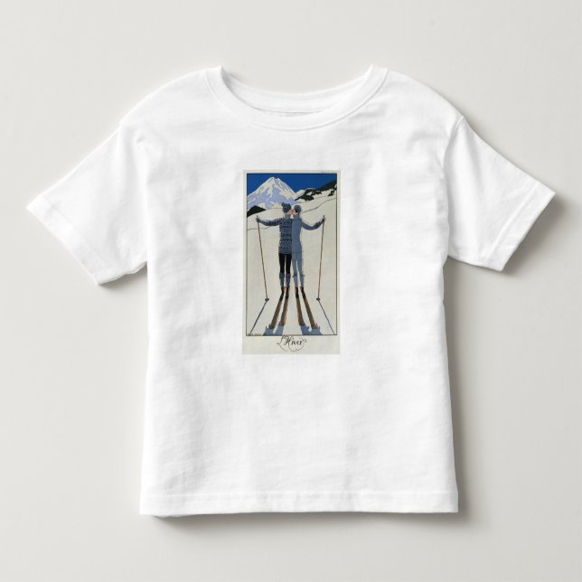 <Lovers in the Snow> vid Georges Barbier Tee Shirt (Framsida)