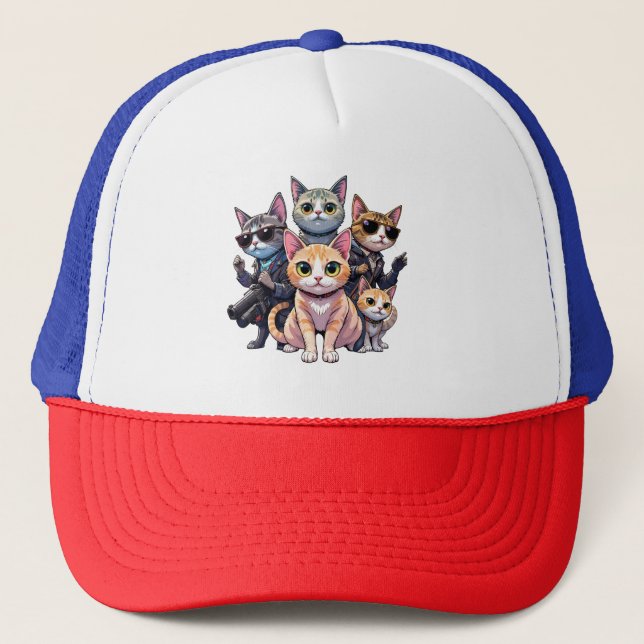 Lovers och spel för Cat Lovers och Coola Cat Pullo Keps (Framsida)