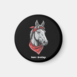 Lovers Red Bandana Girls Women Cute Magnet