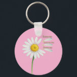 Loves Me, Loves Me Not Daisy – Romantic Watercolor Nyckelring<br><div class="desc">A delicate watercolor daisy captures the timeless “loves me, loves me not” sentiment in this soft, romantic illustration. Featuring a hand-painted flower with gently plucked petals, each marked with playful text, this design evokes love, uncertainty, and nostalgia. Perfect for romantics, daydreamers, and flower lovers, this artwork blends minimalist botanical style...</div>