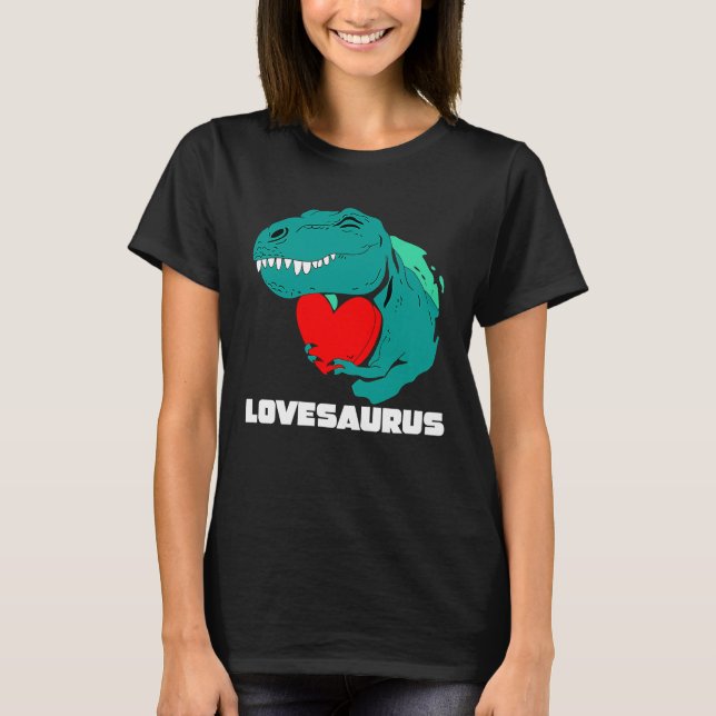 Lovesaurus for Småbarn boys Valentines day N rex D T Shirt (Framsida)