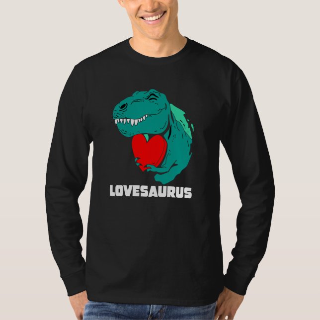 Lovesaurus For Toddler Boys Valentines Day N rex D T Shirt (Framsida)