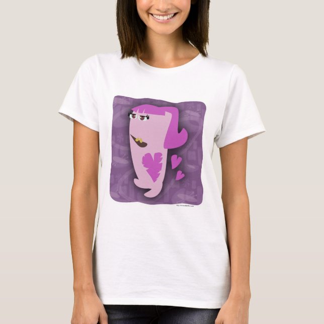 Lovesick Girl Tonåring illustration av Monster Tec Tee (Framsida)