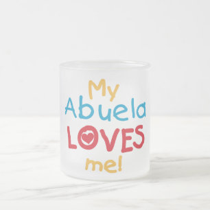LOVESMEabuela Frostad Glasmugg