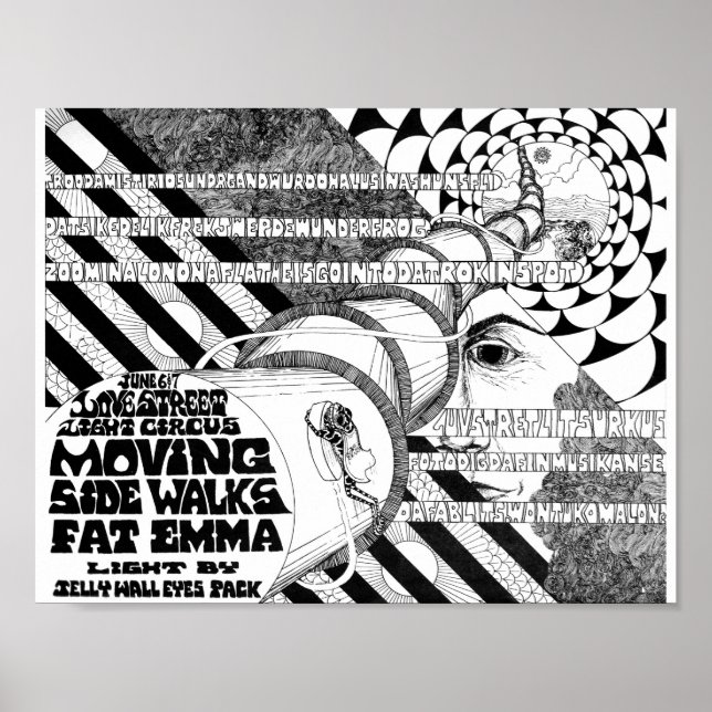 LoveStreetLightCircusflyer Jun6&7'69 Poster (Framsidan)