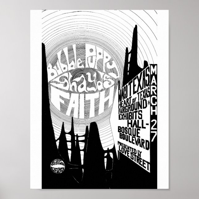 LoveStreetLightCircusflyer WacoShowMar27'69 Poster (Framsidan)