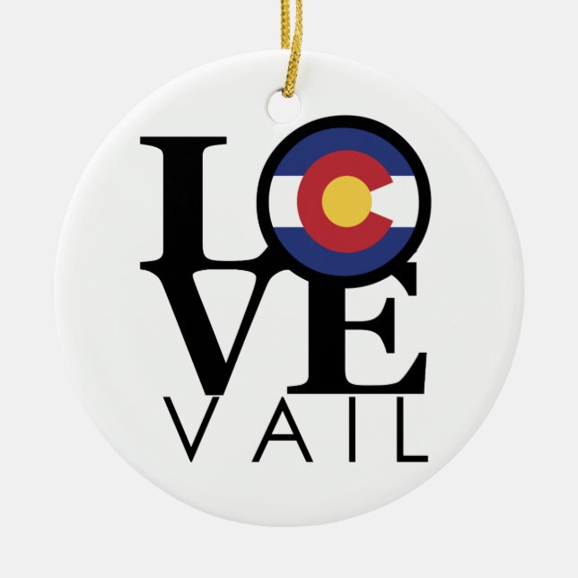 LOVEVail colorado Julgransprydnad Keramik (Framsidan)