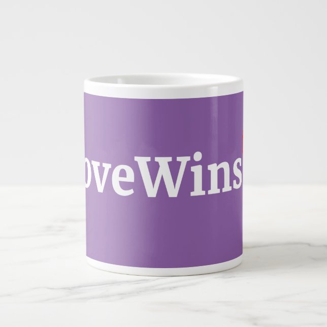 LoveWins Jumbo Coffee Mugg Jumbo Mugg (Framsidan)