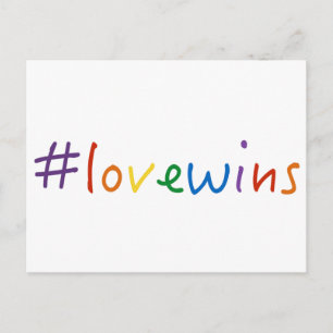 #lovewins kärlek vinner pridet om jämställdhet mel vykort