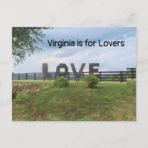 LOVEworks-tecken - Crozet, VA Vykort