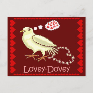 Lovey-Dovey Valentines Dovey Dovey Helg Vykort