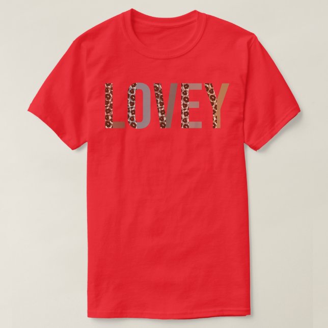 Lovey Leopard Print Mamma Cute Mors dag Funny Gra T Shirt (Design framsida)