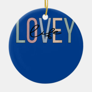 Lovey Life Lovey Grandma Boho Lovey Grandmor Julgransprydnad Keramik