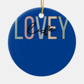 Lovey Life Lovey Grandma Boho Lovey Grandmor Julgransprydnad Keramik