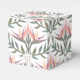 Lovfåglar i Paradise Favor Box Presentaskar